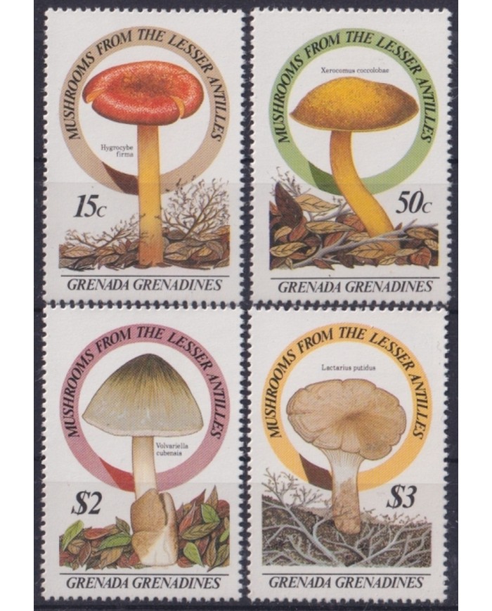 F-EX46956 GRENADA & GRENADINES MNH 1986 MUSHROOMS CHAMPIGNON FUNGI.