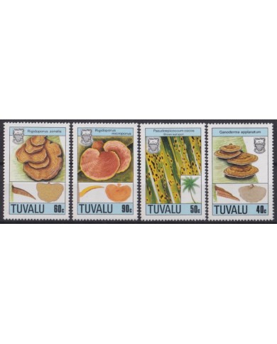 F-EX46952 TUVALU MNH 1986 MUSHROOMS CHAMPIGNON FUNGI.