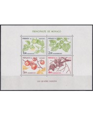 F-EX45142 MONACO MNH 1981 FLOWER FLORES FRUIT FOOD.