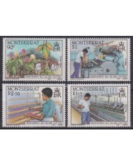 F-EX47081 MONTSERRAT MNH 1985 FLOWER FLORES COTTON FACTORY.
