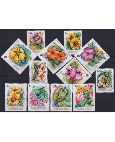 F-EX46599 GUINEE GUINEA MNH 1974 FLOWER FLORES ROSA ROSE ORCHILD PERFORATED.
