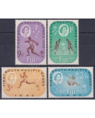 F-EX44981 FIJI MNH 1963 SOUTH PACIFIC GAMES HOCKEY ATHLETISM.