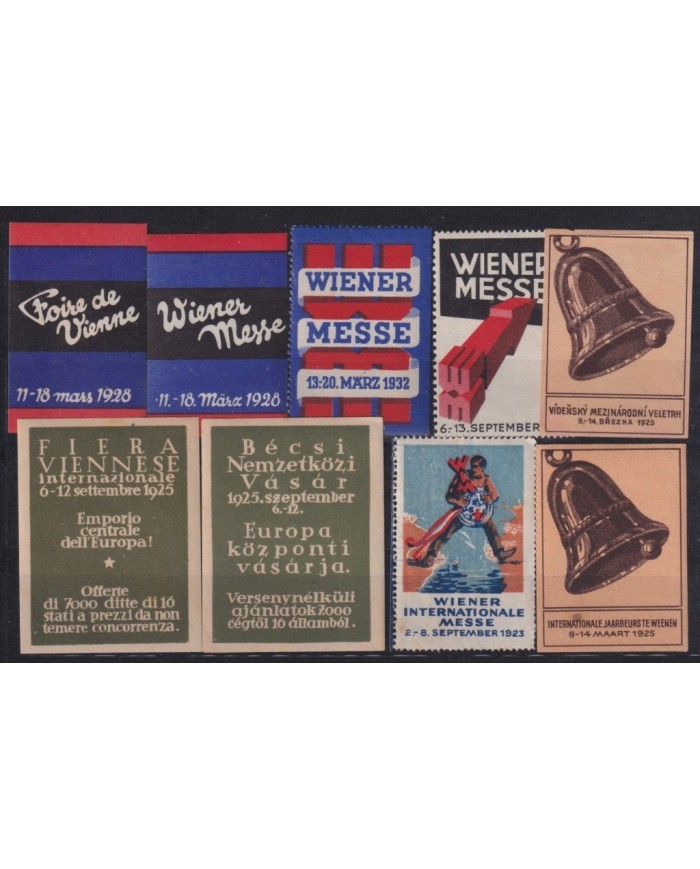 F-EX17549 AUSTRIA 1923-23 CINDERELLA WIEN FAIR STAMPS LOT