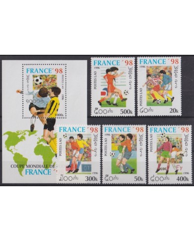 F-EX44986 LAOS MNH 1998 WORLD FOOTBALL SOCCER CHAMPIONSHIP CUP.