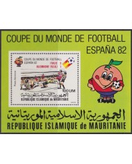 F-EX45168 MAURITANIE 1982 MNH SPAIN SOCCER CHAMPIONSHIP FOOTBALL WINNER.