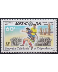 F-EX45176 NEW CALEDONIE MNH 1986 WORLD CHAMPIONSHIP SOCCER FOOTBALL.