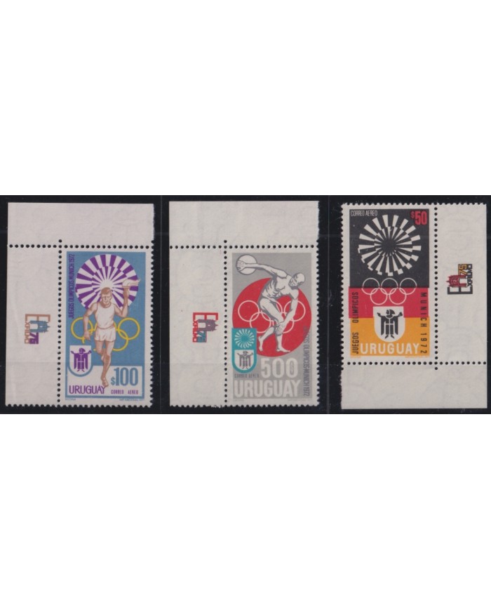F-EX45148 URUGUAY MNH 1971 MUNICH 1972 OLYMPIC GAMES ATHLETISM.