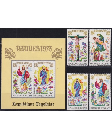 F-EX45279 TOGO MNH 1973 EASTER PASCUA DRAWING ART PAINTING RELIGION.