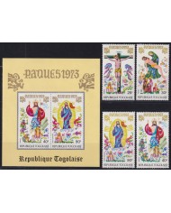 F-EX45279 TOGO MNH 1973 EASTER PASCUA DRAWING ART PAINTING RELIGION.