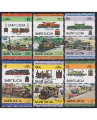 F-EX47016 ST LUCIA MNH 1983 RAILROAD RAILWAYS TRAIN LOCOMOTIVE FERROCARRIL.