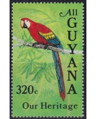 F-EX45836 GUYANA MNH 320c PARROT BIRD AVES PAJAROS.
