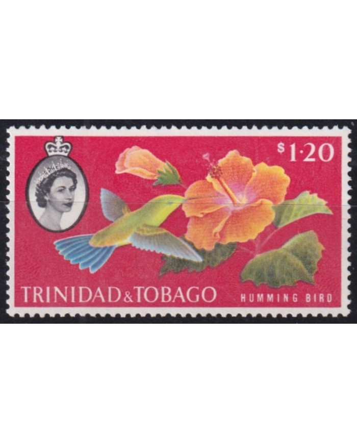 F-EX45865 TRINIDAD & TOBAGO MNH 1960 1.20$ HUMMING BIRD BIRD AVES PAJAROS.