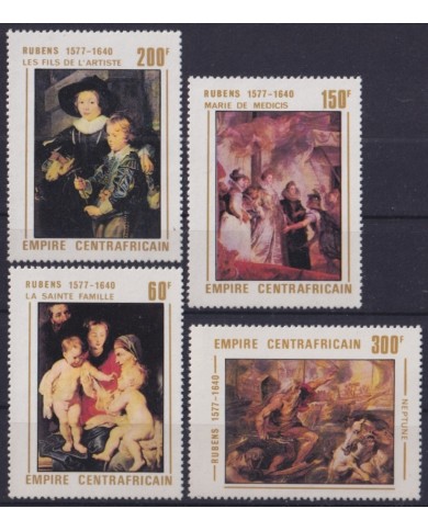 F-EX46921 CENTRAL AFRICA MNH 1977 ART PAINTING RUBENS.