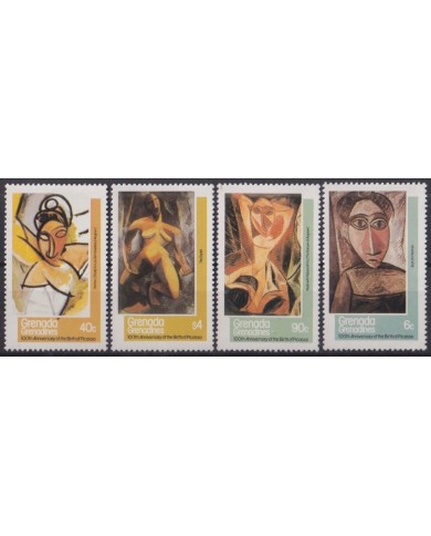 F-EX46934 GRENADA & GRENADINES MNH 1981 ART PAINTING CENT BIRTH PABLO PICASSO.