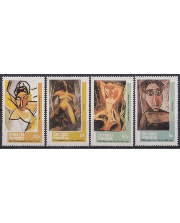 F-EX46934 GRENADA & GRENADINES MNH 1981 ART PAINTING CENT BIRTH PABLO PICASSO.