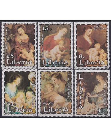 F-EX46919 LIBERIA MNH 1984 ART PAINTING RUBENS.