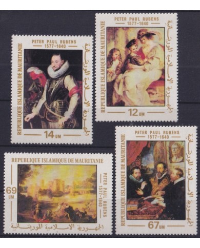 F-EX46923 MAURITANIE MNH 1977 ART PAINTING RUBENS.