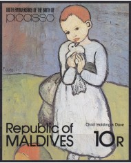 F-EX46586 MALDIVES MNH 1981 ART PAINTING CENT ANNIV BIRTH OF PABLO PICASSO.
