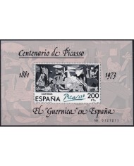 Z224 ESPAÑA SPAIN MNH 1981 ART PAINTING CENTENARY OF PABLO PICASSO.