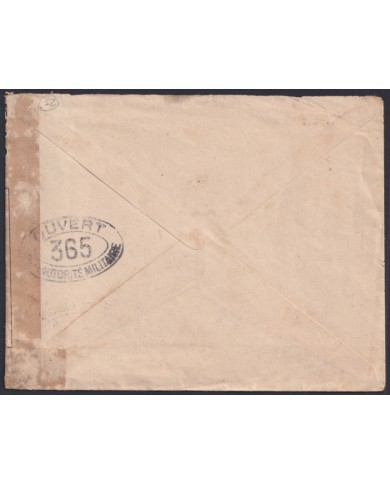 F-EX46410 SPAIN ESPAÑA 1916 CENSORSHIP ALHAMA DE ARANGON ILLUSTRATED COVER.