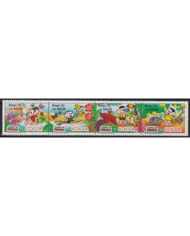 Z205 BRASIL BRAZIL MNH 1992 ECOLOGIA TURMA DA MONICA BIRD CARTOON.