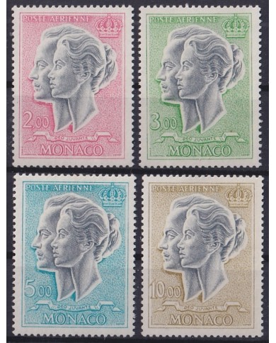 F-EX44819 MONACO MNH 1966-71 PRINCESS GRACE KELLY & RAINIER.