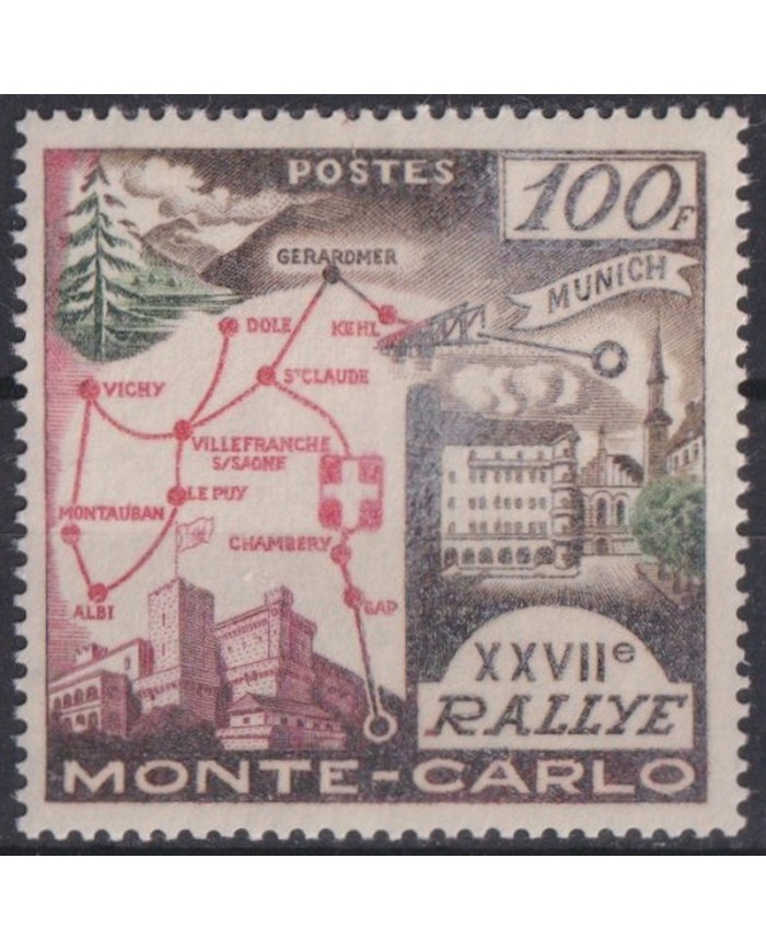 F-EX43667 MONACO MLH 1959 AUTO AUTOMOVIL RACE RALLY.