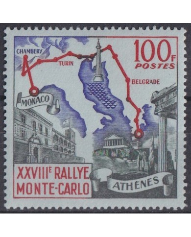 F-EX43678 MONACO MLH 1958 AUTO AUTOMOVIL RACE RALLY.