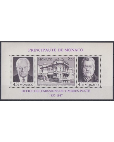 F-EX43996 MONACO MNH 1987 50th ANNIV POST OFFICE ISSUE TIMBRE POSTE.