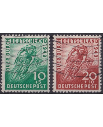 F-EX47305 GERMANY BIZONE 1949 USED CYCLE TOUR.