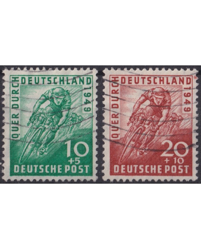 F-EX47305 GERMANY BIZONE 1949 USED CYCLE TOUR.