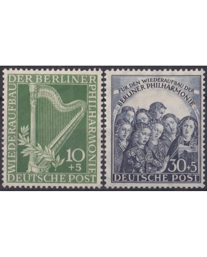 F-EX47283 GERMANY BERLIN 1950 ORIGINAL GUM MUSIC SINGER.