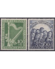 F-EX47283 GERMANY BERLIN 1950 ORIGINAL GUM MUSIC SINGER.