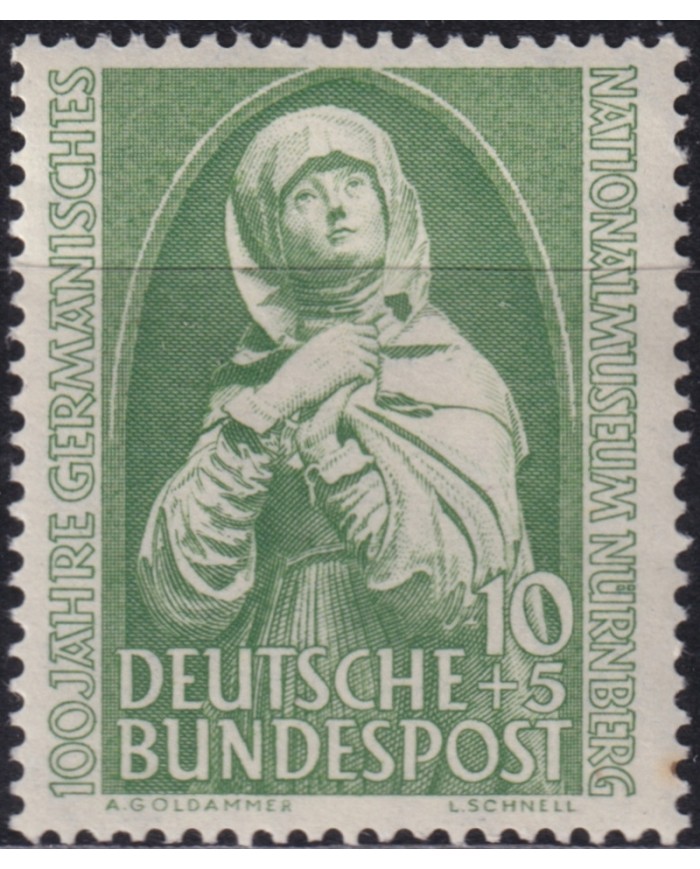 F-EX47164 GERMANY 1952 MLH NUREMBERG CHURCH MADONNA.