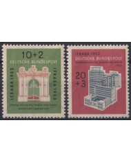 F-EX47292 GERMANY 1953 ORIGINAL GUM IFRABA FAIR.