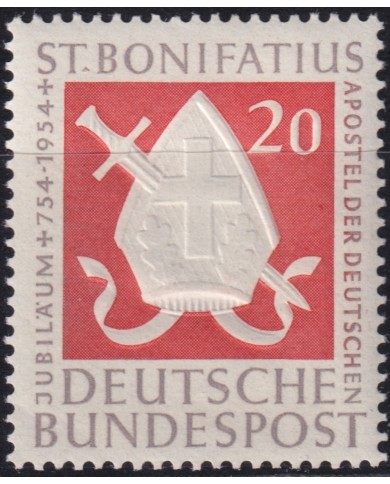 F-EX47178 GERMANY 1954 MLH ANNIV ST BONIFATIUS RELIGION.