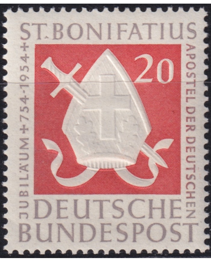 F-EX47178 GERMANY 1954 MLH ANNIV ST BONIFATIUS RELIGION.