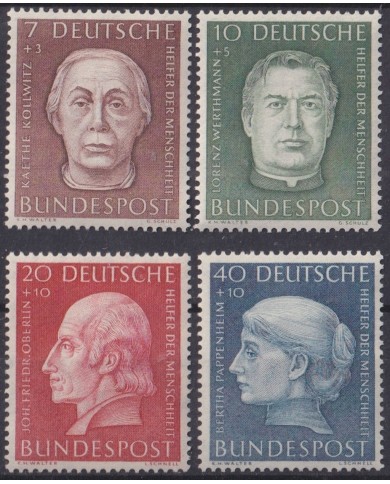 F-EX47291 GERMANY 1954 MLH RELIEF FUND BERTHA PAPENHELM WERTHMANN KOLLWITZ.