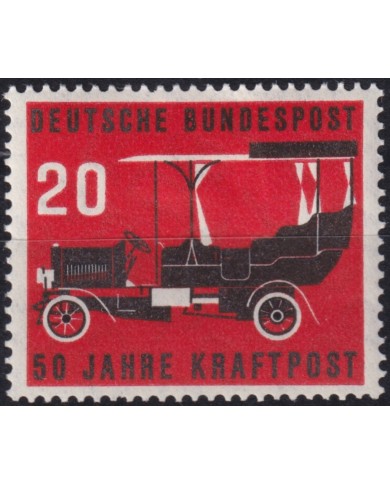 F-EX47175 GERMANY 1955 MLH 50th ANNIV POST DELIVERY IN CAR AUTOMOVIL.