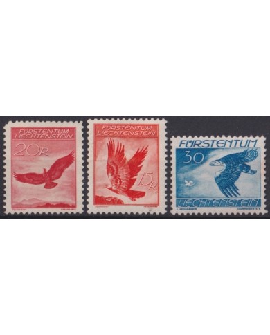 F-EX47438 LIECHTENSTEIN MH 1934-36 BIRD AVES PAJAROS.