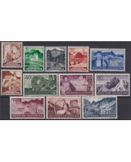 F-EX47440 LIECHTENSTEIN ORIGINAL GUM 137-38 LANDSCAPE MOUNTAING.
