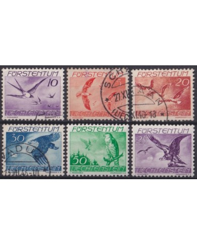 F-EX47346 LIECHTENSTEIN USED 1939 BIRD AVES PAJAROS.