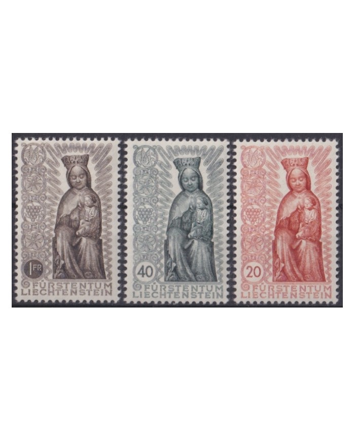 F-EX47344 LIECHTENSTEIN MNH 1954 TERMINATION OF MARIAN YEAR MADONNA.