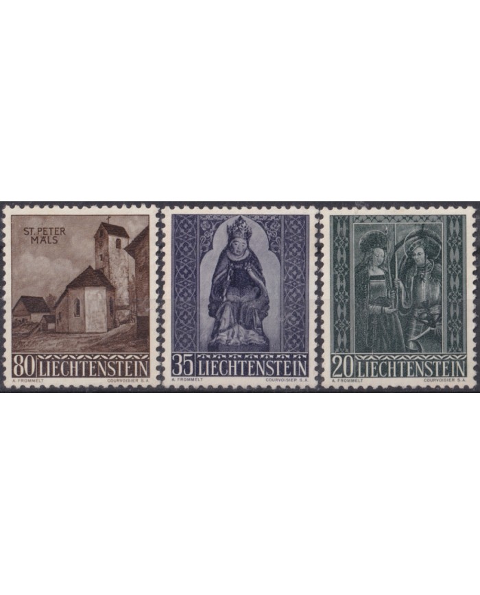 F-EX47322 LIECHTENSTEIN MNH 1958 CHRISTMAS NAVIDAD ART SCUTURE.