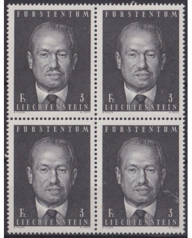 F-EX47366 LIECHTENSTEIN MNH 1970 3fr PRINCE BLOCK 4.