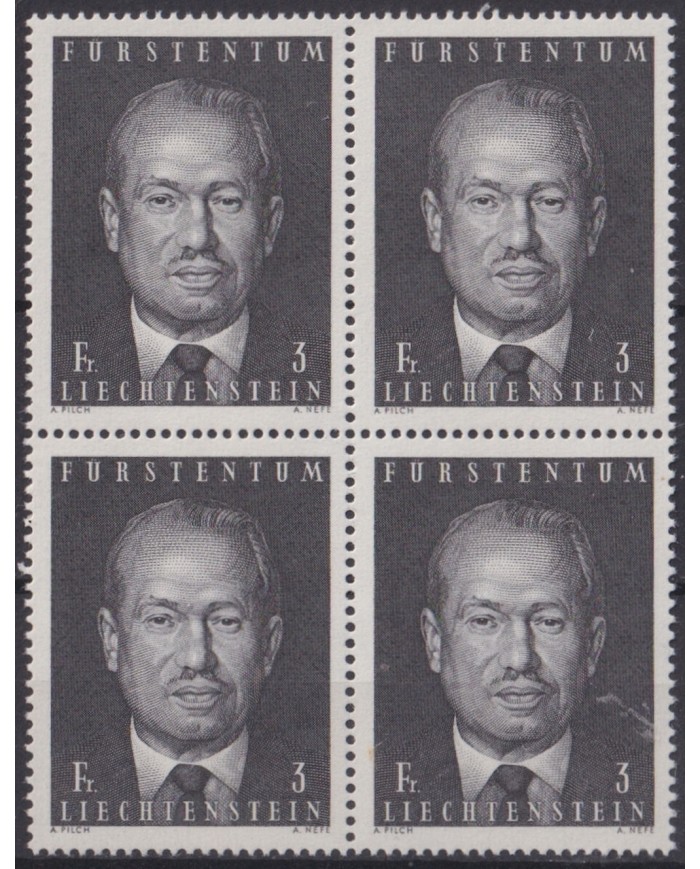 F-EX47366 LIECHTENSTEIN MNH 1970 3fr PRINCE BLOCK 4.
