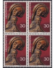 F-EX47369 LIECHTENSTEIN MNH 1970 CHRISTMAS NAVIDAD ART SCULTURE BLOCK 4.