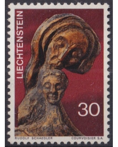 F-EX47368 LIECHTENSTEIN MNH 1970 CHRISTMAS NAVIDAD ART SCULTURE