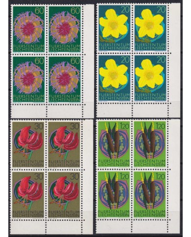 F-EX47367 LIECHTENSTEIN MNH 1972 FLOWER FLORES BLOCK 4.
