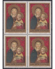 F-EX47359 LIECHTENSTEIN MNH 1973 ART PAINTING MADONNA BAROLOMEO BLOCK 4.